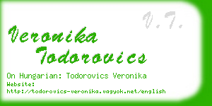 veronika todorovics business card